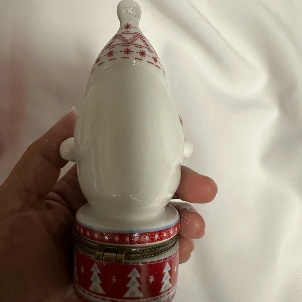 Pier 1 Red Ceramic Holiday Box 2 PCs new without tag